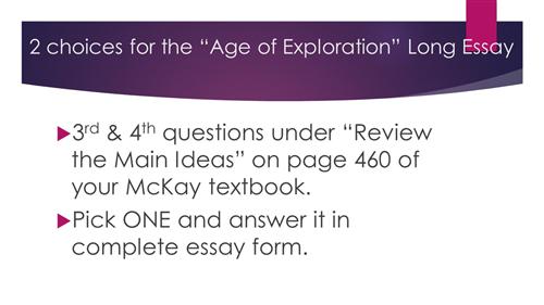 Long Essay 